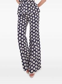 Cara Cara Sunflower polka-dot Trousers Blue at Farfetch